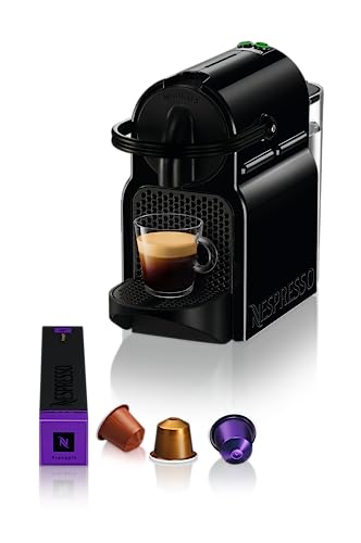 Nespresso De'Longhi EN 80.B Inissia Kapselmaschine, Hochdruckpumpe und Energiesparfunktion, Automatische Power Off 9 Minuten, Tassenfüllmenge für Espresso und Lungo, 0.7 l Wassertank, Schwarz im Sale